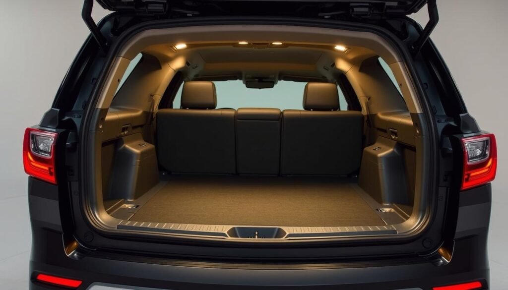 Chevrolet Traverse cargo space and trunk space