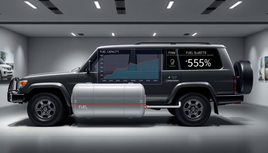 Fuel Consumption and Fuel Tank Capacity for Toyota Land Cruiser 100 Series
