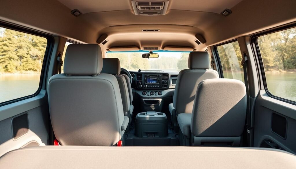 Toyota Hiace interior and comfort features