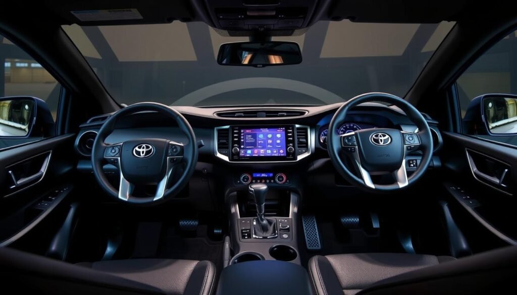 Toyota Hilux GR Sport interior, technology, and safety