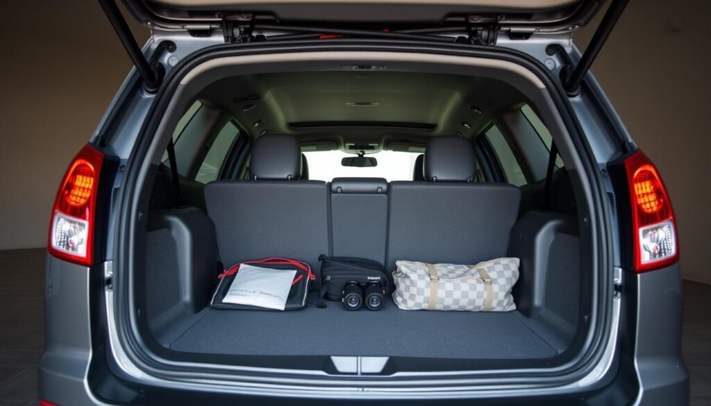 chevrolet captiva trunk space