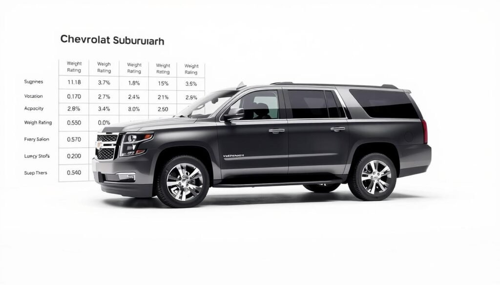 chevrolet suburban towing capacity chart