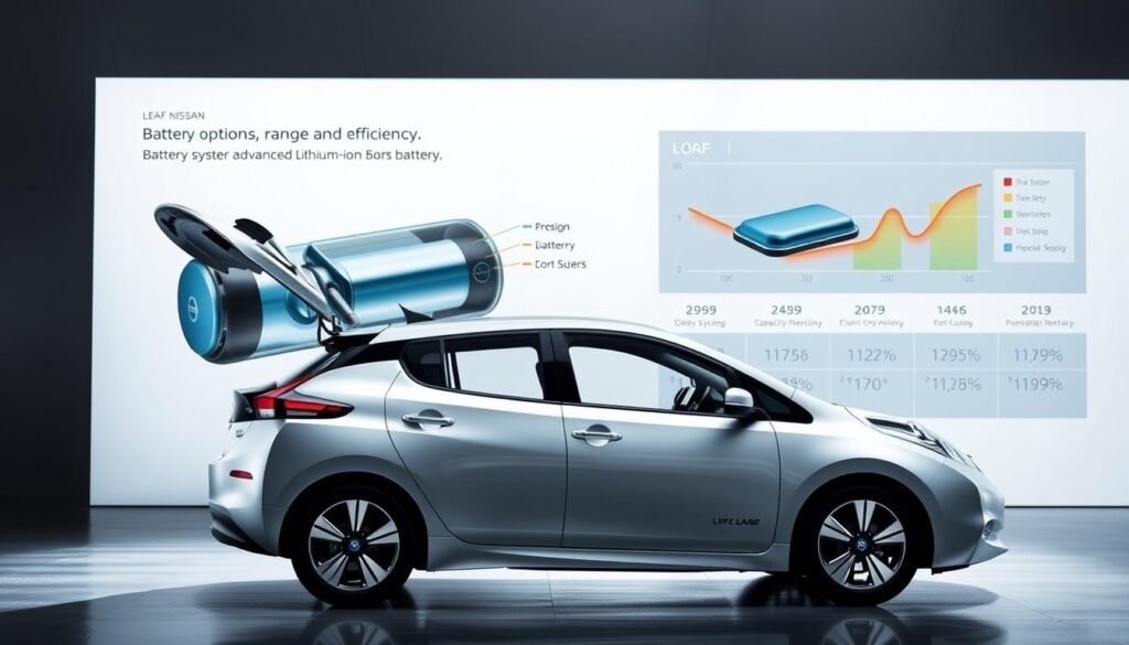 Battery options, Nissan Leaf range, and efficiency Battery options, Nissan Leaf range, and efficiency